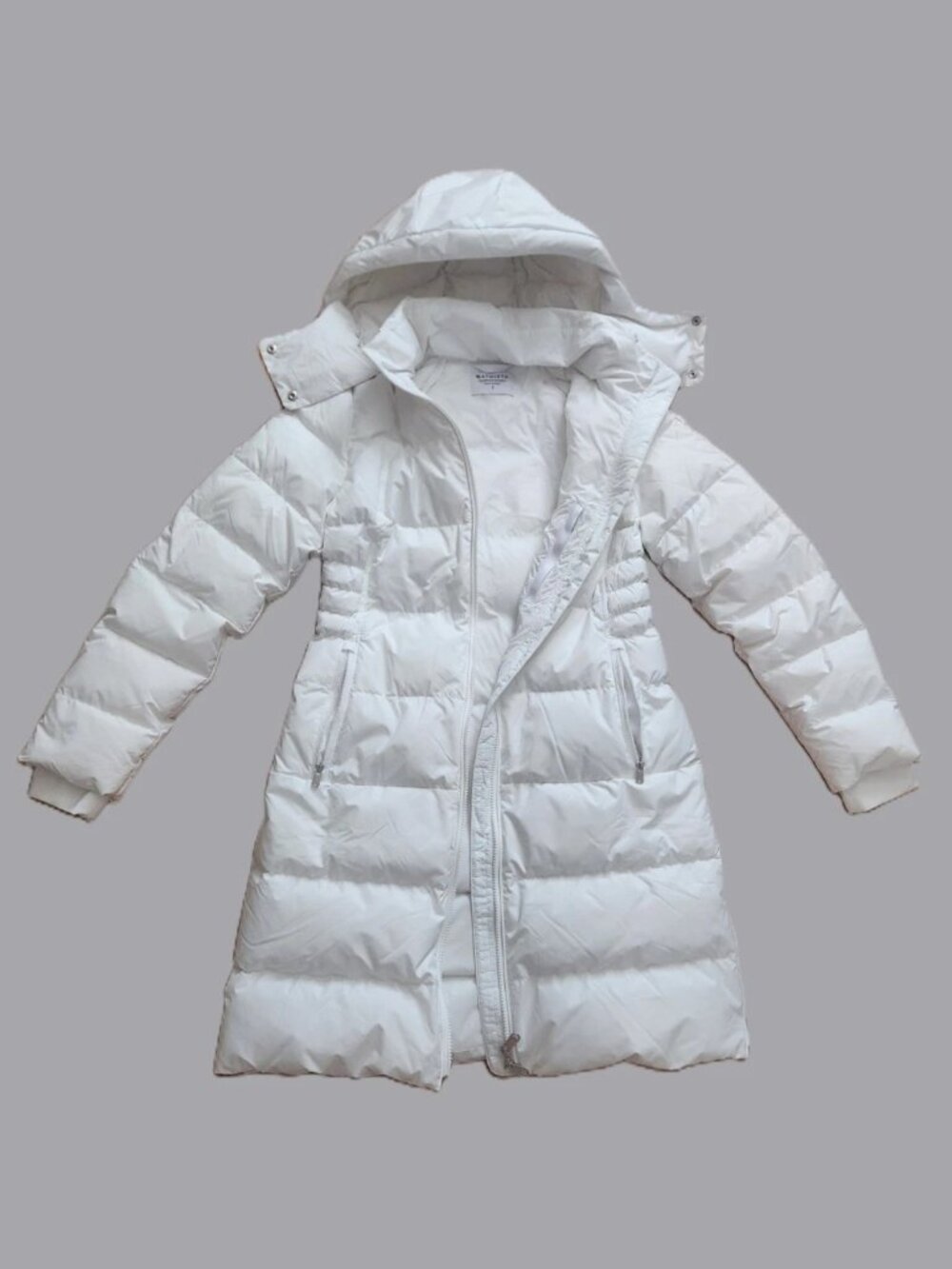 Athleta Downtown Parka White Womens Size Small
